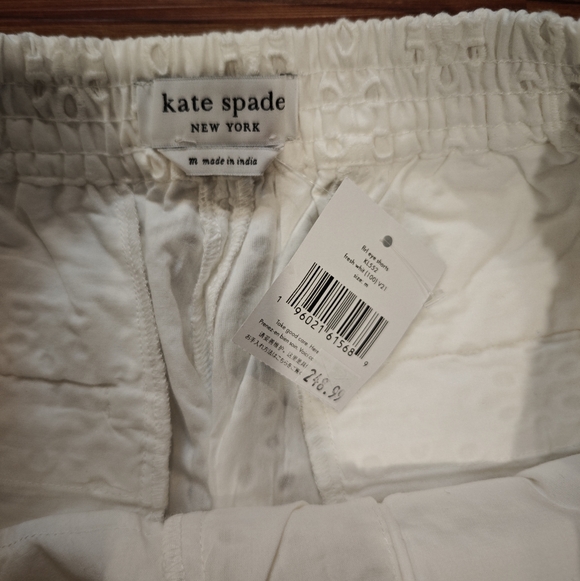 NWT Kate Spade Cotton High-Rise Eyelet Shorts - Picture 5 of 8